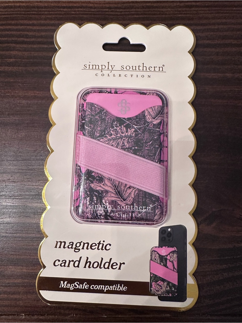 Simply Southern Pink Camouflage MagSafe Card Wallet